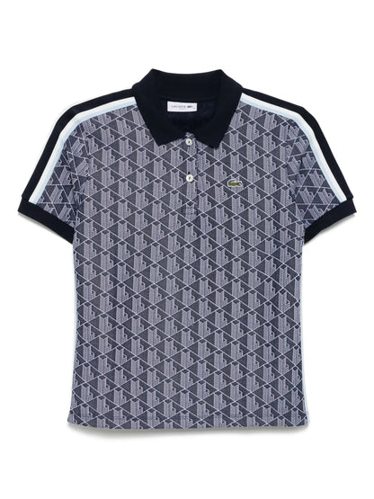 Monogram Jacquard Polo Top