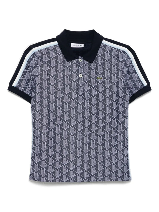 Monogram Jacquard Polo Top