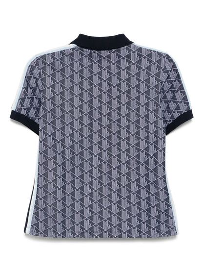 Monogram Jacquard Polo Top