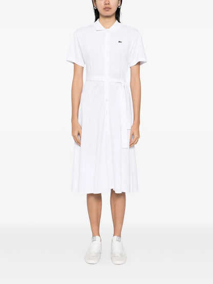 Piqué Flared Polo Dress