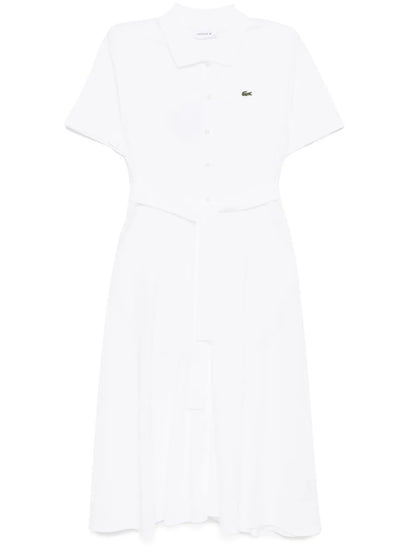 Piqué Flared Polo Dress