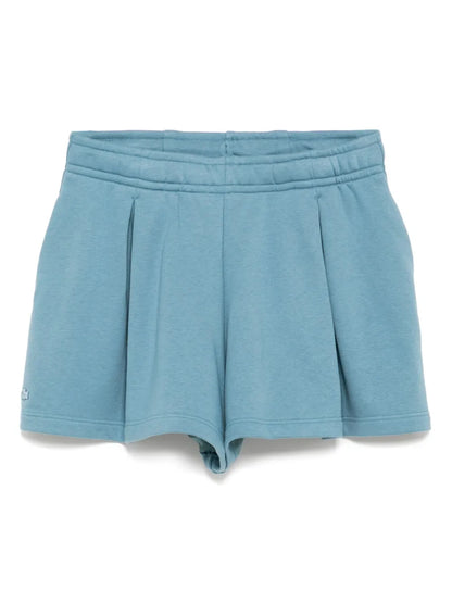 Pleated Fleece Shorts