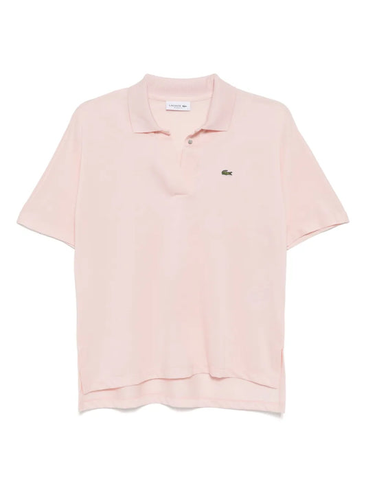Fluid Piqué Polo Top