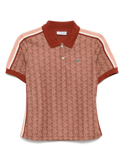 Monogram Jacquard Polo Top