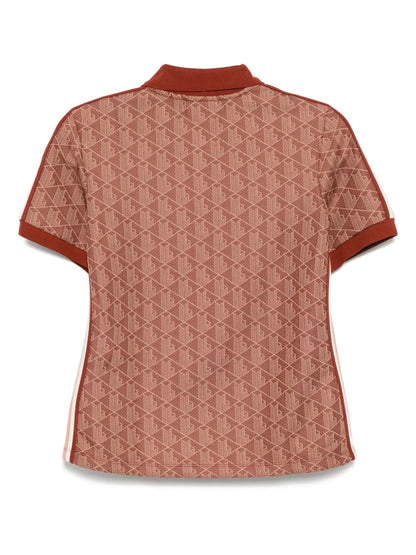 Monogram Jacquard Polo Top