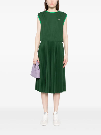 Sleeveless Pleated Dress