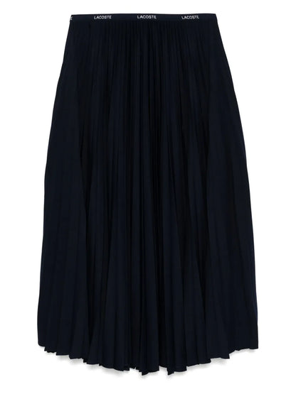 Long Pleated Elasticated Waist Skirt