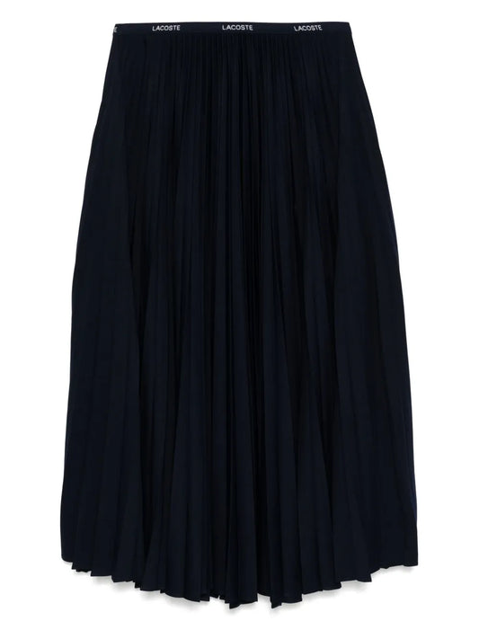 Long Pleated Elasticated Waist Skirt