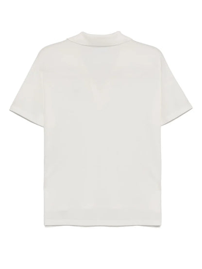 Fluid Piqué Polo Top