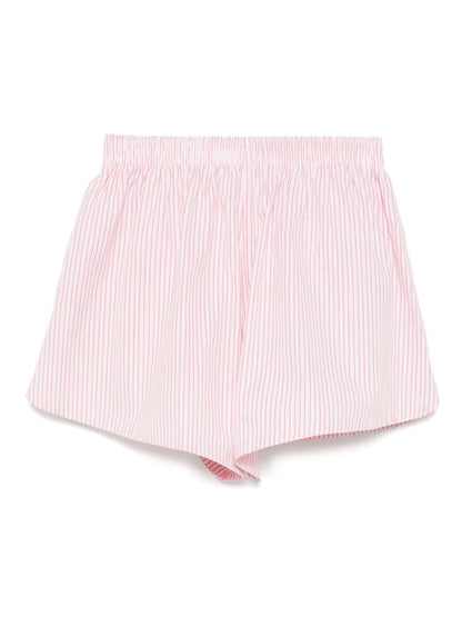 Striped Poplin Shorts