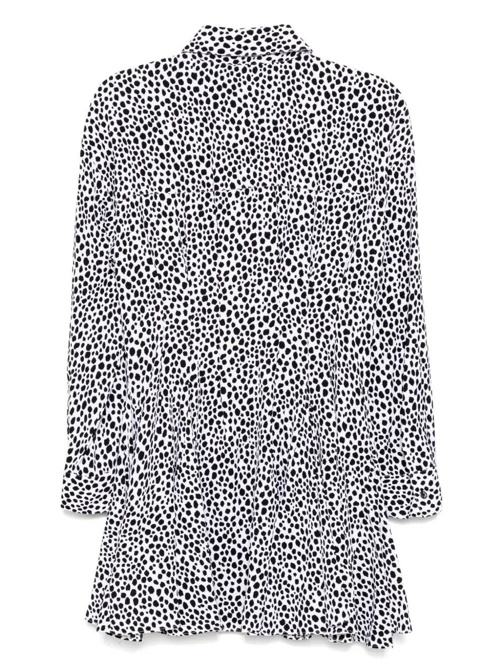 Printed Pleated Shirt Dress