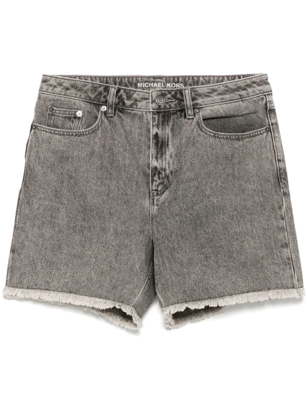 Fringed Denim Shorts