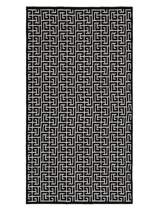 Pb Labyrinth-Print Beach Towel