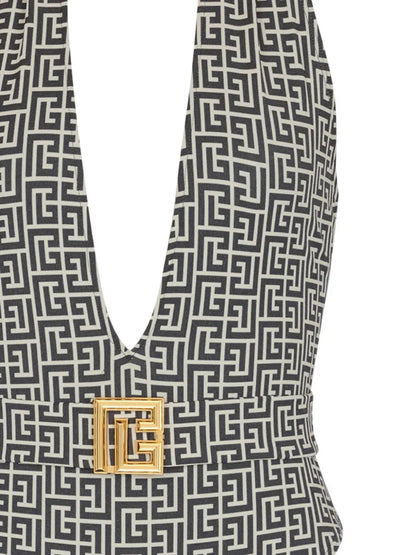 Pb Labyrinth-Print Swimsuit