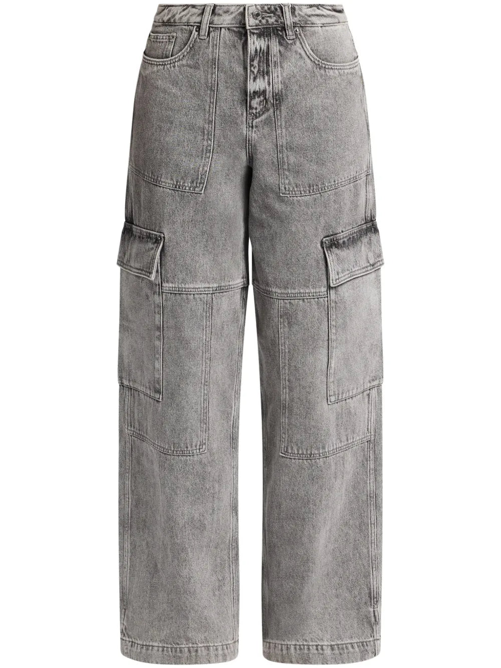 Wide-Leg Cargo Jeans