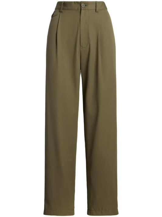 Pleated Wide-Leg Trousers