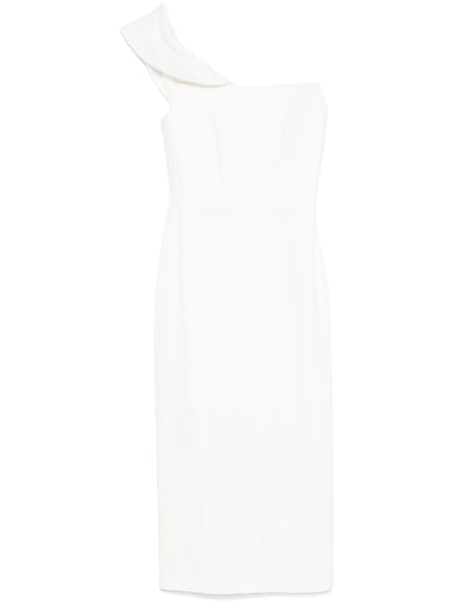 Crepe Corset Midi Dress