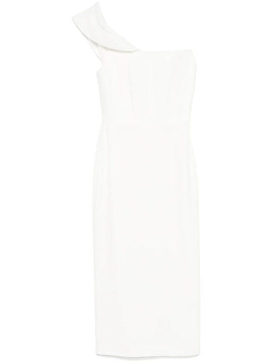 Crepe Corset Midi Dress