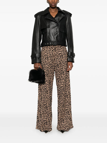 Leopard-Print Jeans