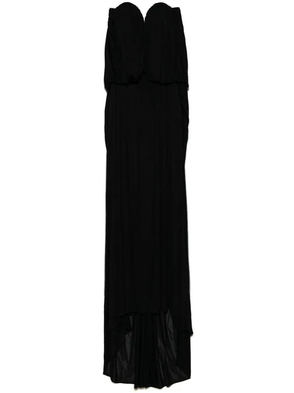 Drape-Detail Maxi Dress