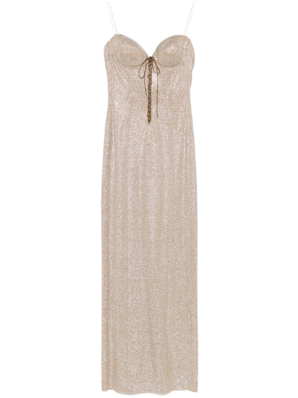Rhinestone-Embellished Gown