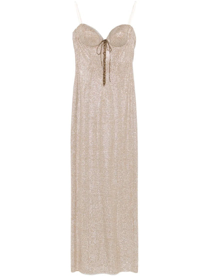 Rhinestone-Embellished Gown
