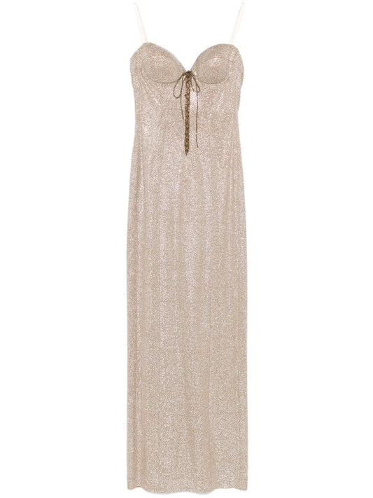 Rhinestone-Embellished Gown