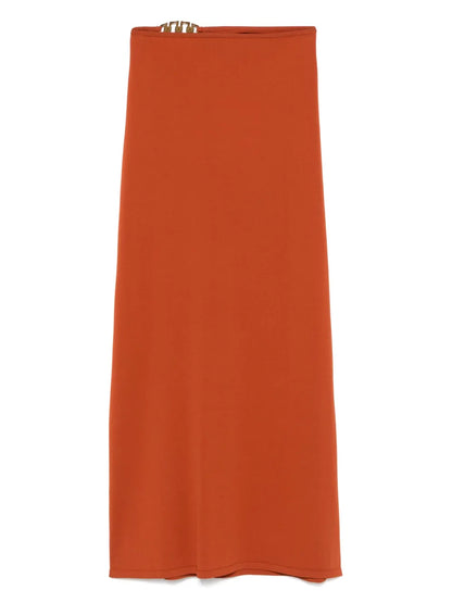 Appliqué-Detailed Maxi Skirt