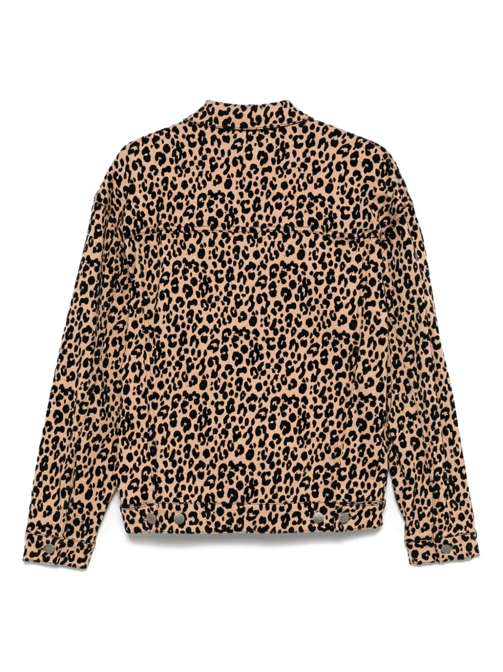Leopard-Print Denim Jacket