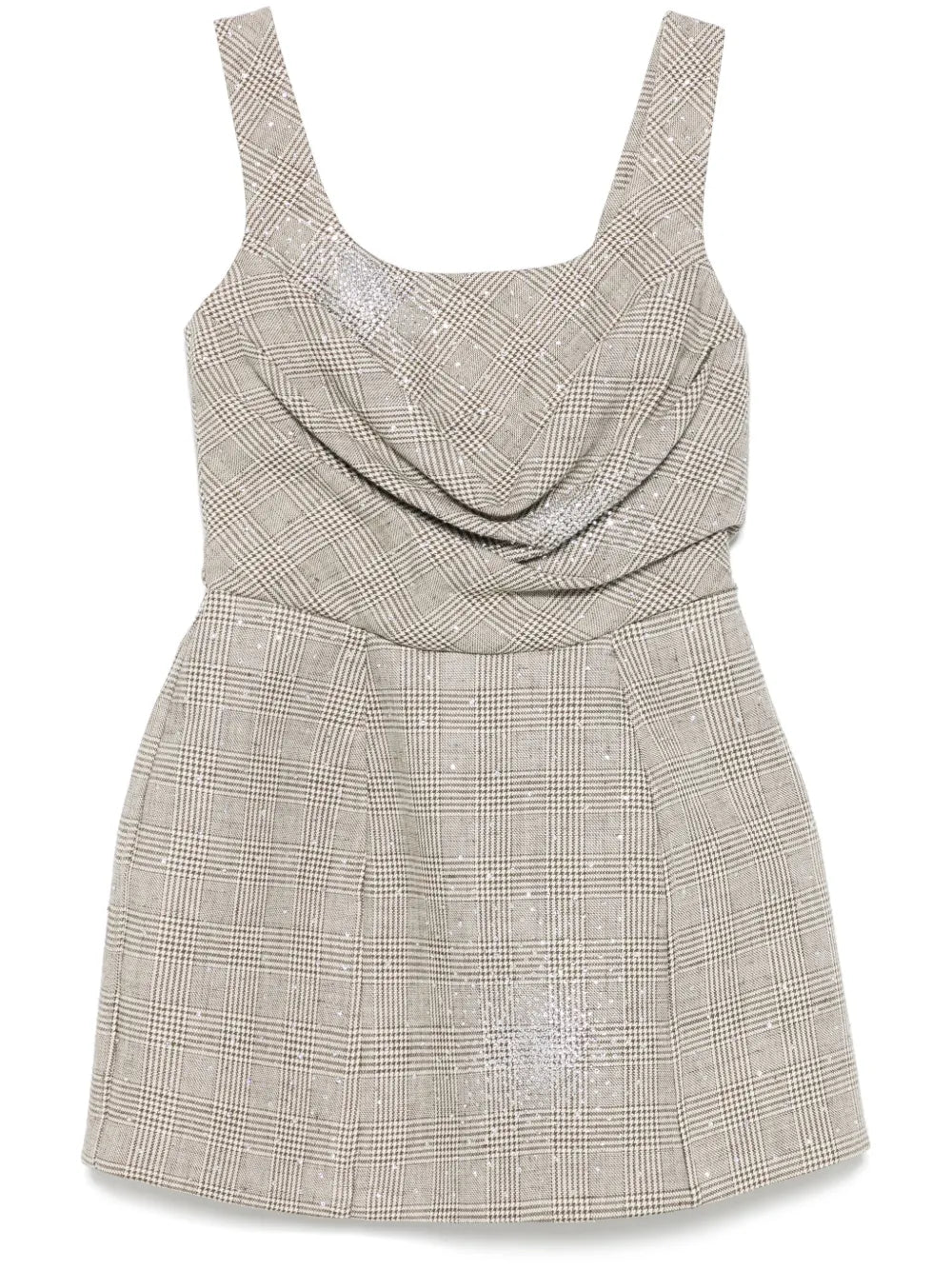 Rhinestone-Embellished Mini Dress