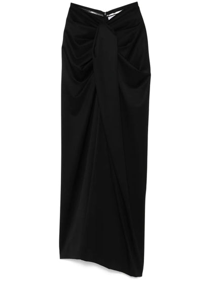 Draped-Detailed Trousers