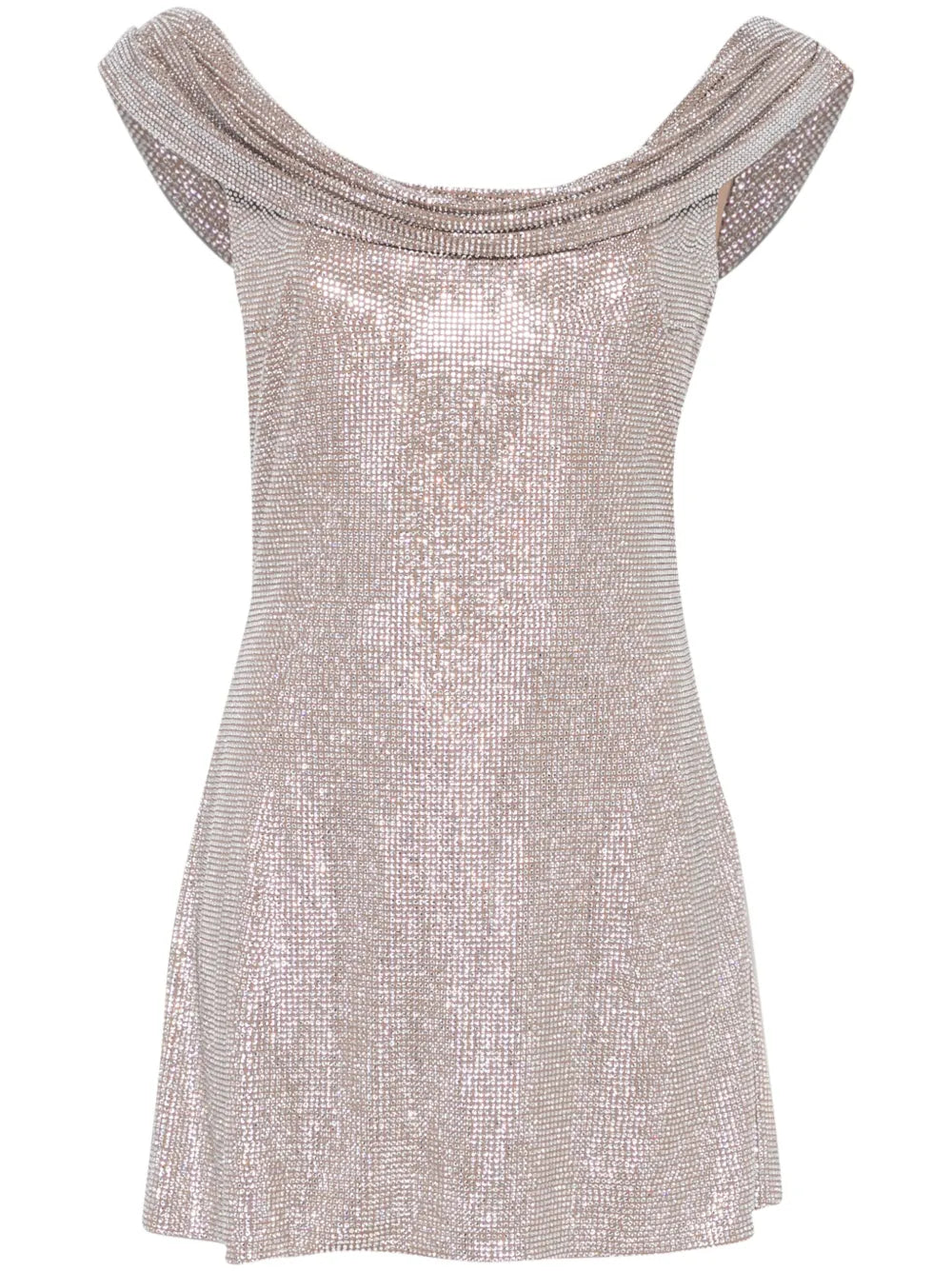 Crystal-Embellished Mini Dress