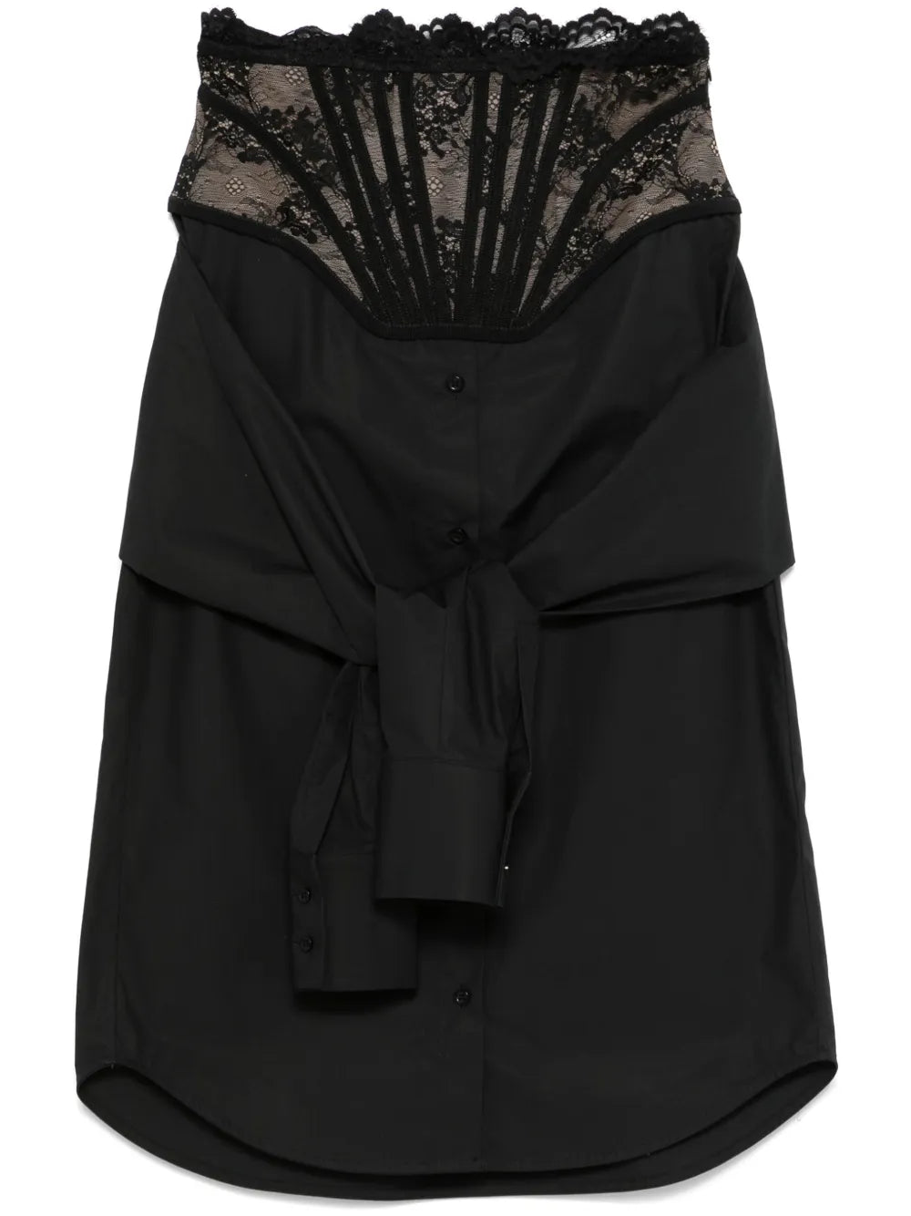 Corset-Detail Midi Skirt