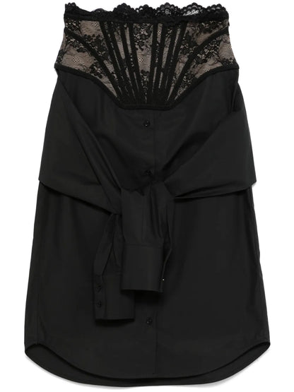 Corset-Detail Midi Skirt