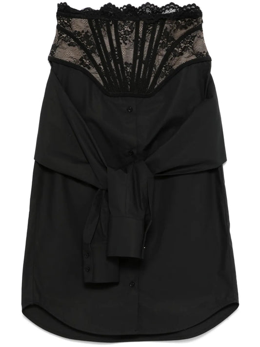Corset-Detail Midi Skirt