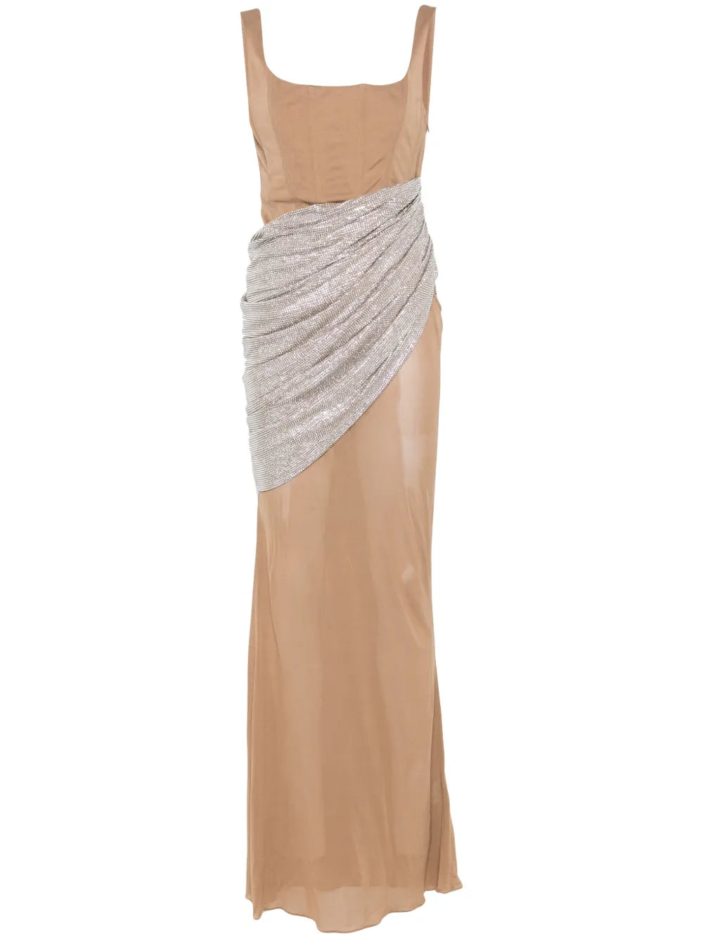 Rhinestone-Embellished Gown