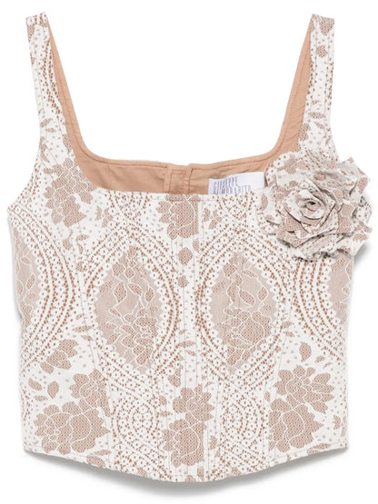 Lace-Effect Corset