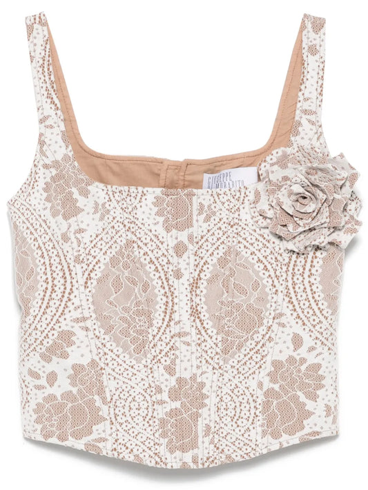 Lace-Effect Corset