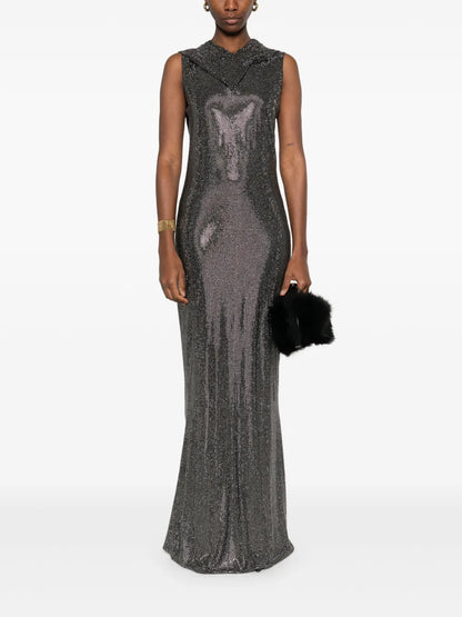 Crystal-Embellished Gown