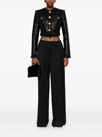 Bouclé Cropped Jacket