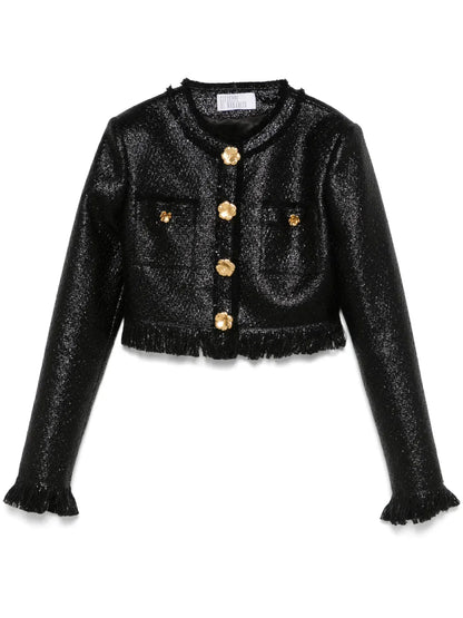 Bouclé Cropped Jacket
