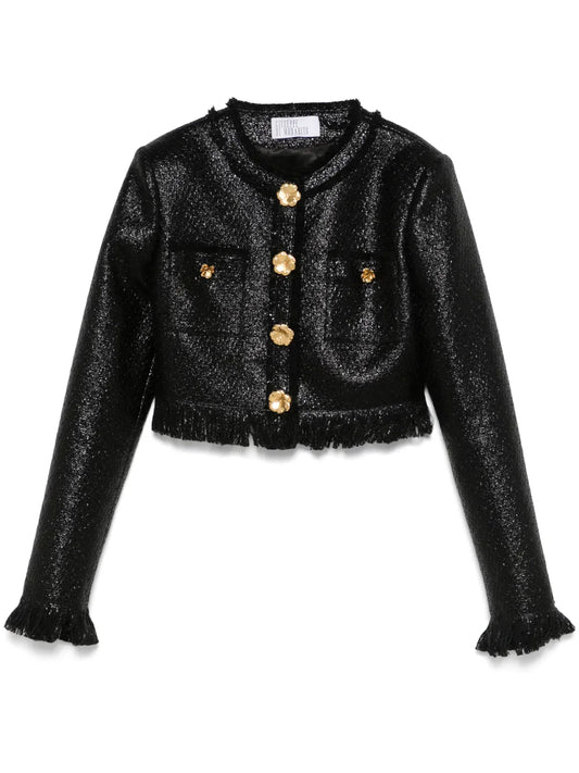 Bouclé Cropped Jacket