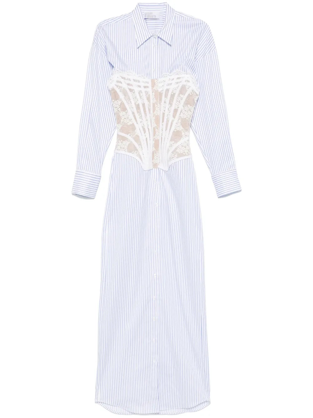 Layered-Effect Shirt Dress