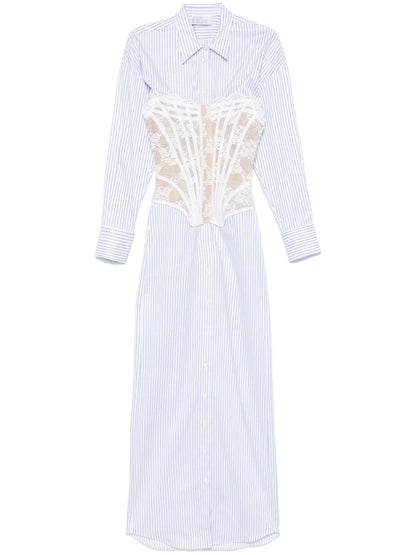 Layered-Effect Shirt Dress
