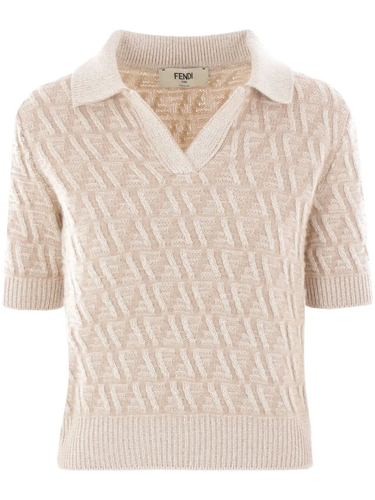 Ff-Embroidered Polo Top