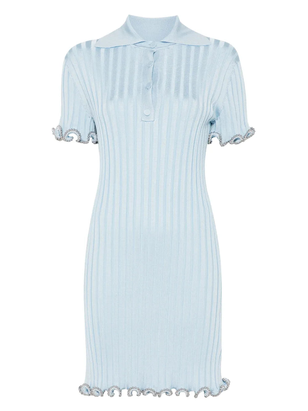 Ribbed-Knit Mini Dress