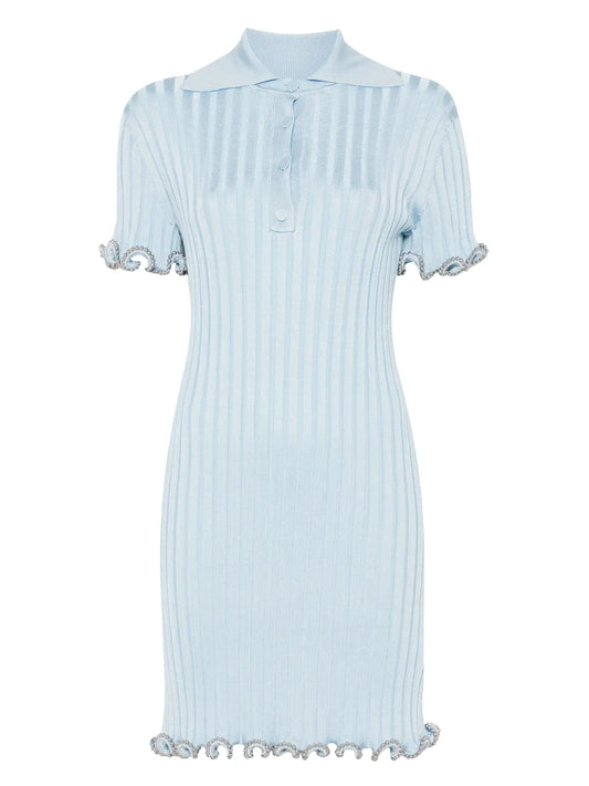 Ribbed-Knit Mini Dress