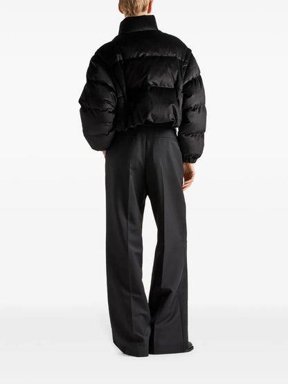 Convertible Cropped Puffer Jacket