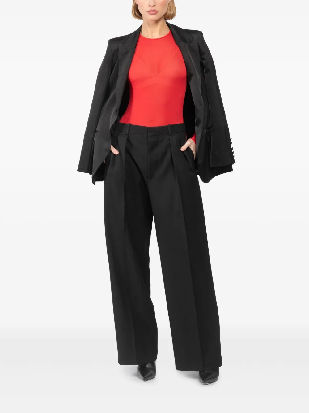 Side-Stripe Palazzo Pants