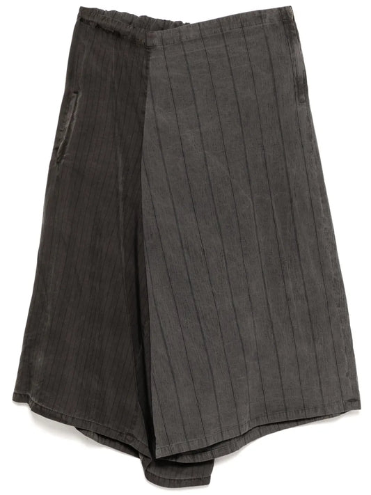 Wide-Leg Cotton Pants